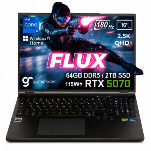 Gameraider Flux Gr16 Intel Core I7 14650hx Geforce Rtx 5070 8gb 115w 64gb Ddr5 2tb Ssd 16 Inç 2.5k Qhd+ 180hz Freedos Gaming Laptop Çanta Hediyeli 1