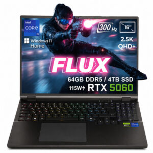 Gameraider Flux Gr16 Intel Core I9 14900hx Geforce Rtx 5060 8gb 115w 64gb Ddr5 4tb Ssd 16 Inç 2.5k Qhd+ 300hz Freedos Gaming Laptop Çanta Hediyeli 1