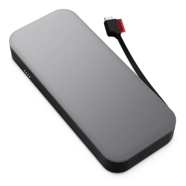 Yüksek hızlı taşınabilir SSD depolama cihazı, Lenovo bağlantılı veri aktarımı ve yedekleme için kullanılır, dayanıklı ve şık tasarımıyla dikkat çeker.