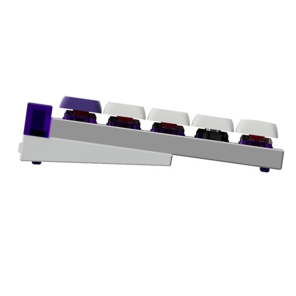 Yarışma tarzı mekanik oyun klavyesi tuşları, gizli RGB aydınlatmalı ve ergonomik tasarım özellikleriyle yüksek performans sağlar.