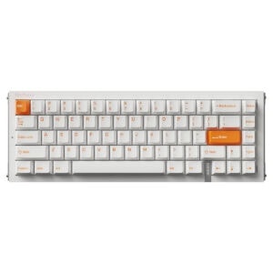 Mini kablosuz oyun klavyesi, kompakt ve şık tasarımıyla rahat kullanımı ve hızlı tepki süresi sağlar, gaming ve ofis işleri için ideal.