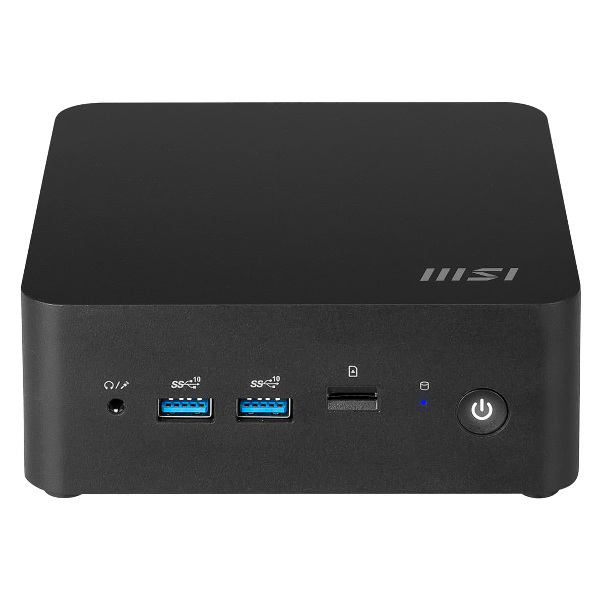 Yüksek performanslı mini bilgisayar, MSI küçük form faktörü, masaüstü bilgisayar, çoklu USB portları, düşük güç tüketimi, oyun ve ofis kullanımı için ideal mini bilgisayar, siyah tasarım, dayanıklı yapı.