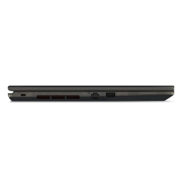Yüksek performanslı dizüstü oyun laptopu, çeşitli bağlantı portları ve soğutma sistemleriyle donatılmış, şık ve dayanıklı tasarımıyla öne çıkan profesyonel gaming bilgisayarı.