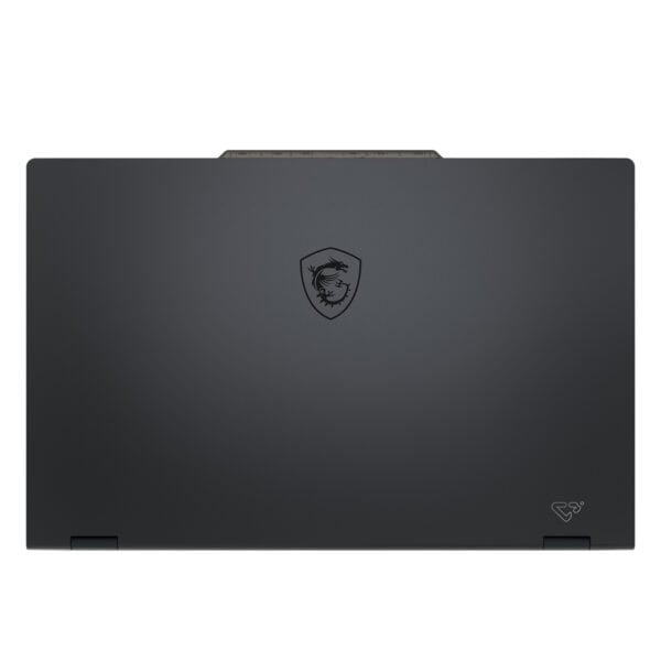 Yapay zeka tasarımına uygun yüksek performanslı gaming dizüstü bilgisayar, şık ve dayanıklı siyah kapak. MSI Logosuyla güçlü görünüme sahip, oyuncular için optimize edilmiştir.