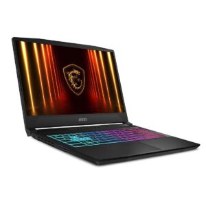 Yüksek performanslı MSI gaming dizüstü bilgisayarı, RGB aydınlatmalı klavyesi ve güçlü ekran kartı ile güncel video oyunları oynamak için ideal.