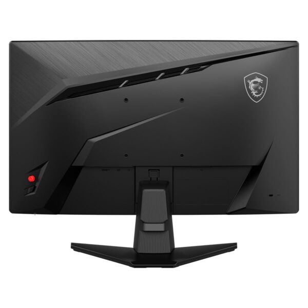 Yüksek çözünürlüklü gaming monitör arkası, şık tasarım ve MSI logosu ile oyun performansını artıran detaylar.