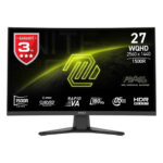 Yüksek çözünürlüklü MSI oyun monitörü, 2560x1440 kavramsal ekran ve 180Hz yenileme hızıyla profesyonel oyun performansı sağlar. HDRReady, Curved ve Rapid VA teknolojileri ile üstün görüntü kalitesi sunar.