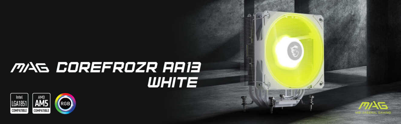 MSI MAG COREFROZR AA13 WHITE ARGB işlemci hava soğutucu