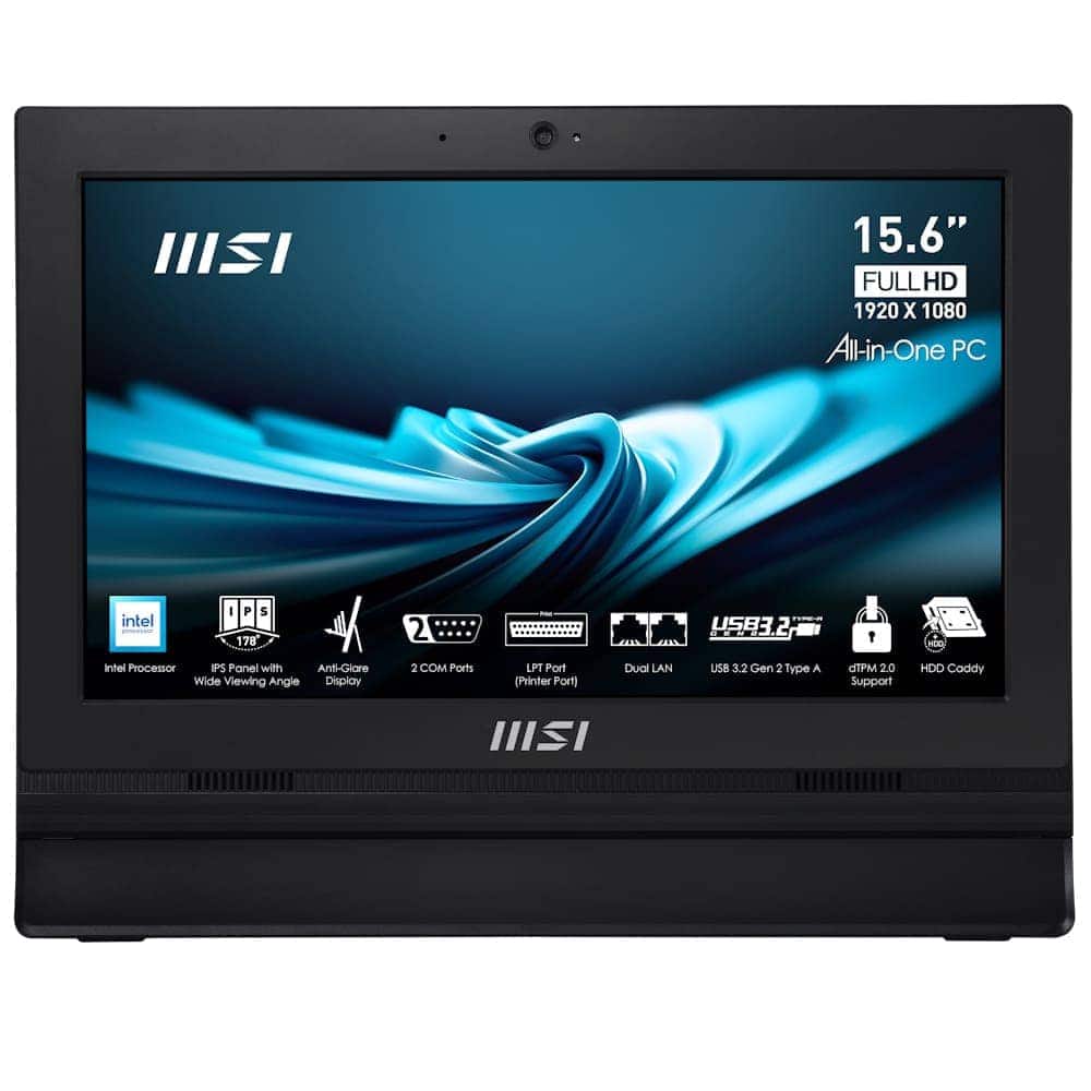 1991 MSI All-in-One PC dizüstü bilgisayar, 15.6 inç Full HD ekran, Intel işlemci ve geniş bağlantı seçenekleriyle güçlü ve kullanışlı gaming ve ofis bilgisayarı.