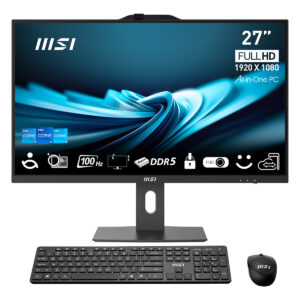Yüksek kaliteli MSI 27 inç Full HD 1920x1080 all-in-one bilgisayar monitörü, Intel i5, i7, i3 işlemci seçenekleri ve 100Hz yenileme hızı ile oyun ve ofis kullanımı için ideal.