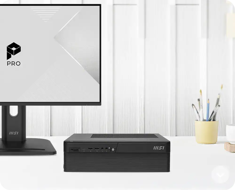 Yüksek performanslı MSI oyun bilgisayarı ve monitör, şık ve modern çalışma alanı ile profesyonel ve oyun amaçlı kullanım için ideal.