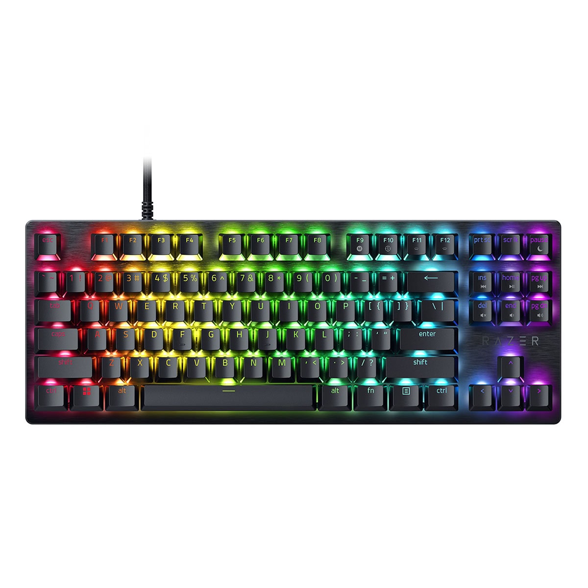 Yazılım ve oyuncu klavyesi, RGB aydınlatmalı, mekanik anahtarlar ile ışıklı bilgisayar klavyesi, Razer marka ve çok renkli arka aydınlatma özellikleriyle oyun ve yazılım kullanımına uygun.
