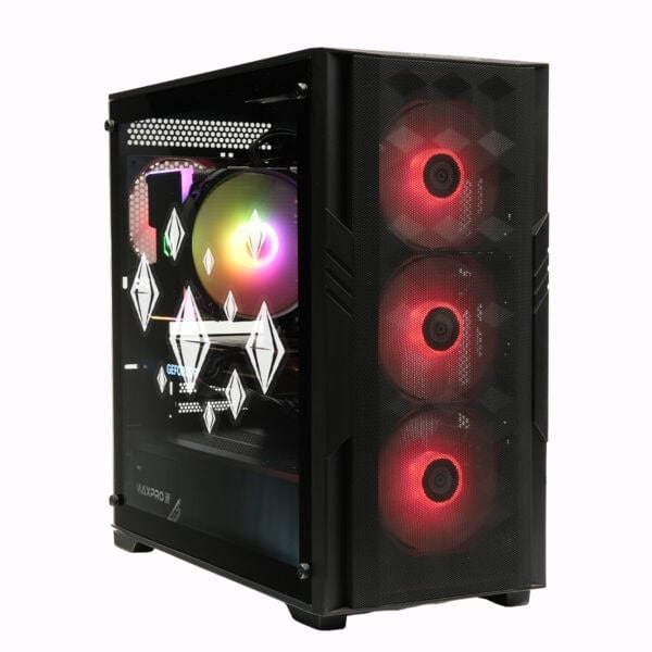 Yüksek performanslı gaming bilgisayar kasası RGB aydınlatmalı fanlar ve şeffaf cam panel ile modern oyun deneyimi için tasarlandı. Çeşitli bileşenleri ile güçlü ve şık tasarım sunar.