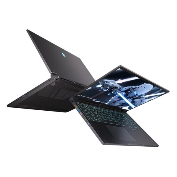Üç dizüstü bilgisayar, oyun ve teknoloji severler için yüksek performanslı ve şık tasarımlı gaming laptop modelleri. Modern ekran tasarımı ve gelişmiş özelliklerle donatılmış, oyun deneyimini en üst seviyeye çıkarır.