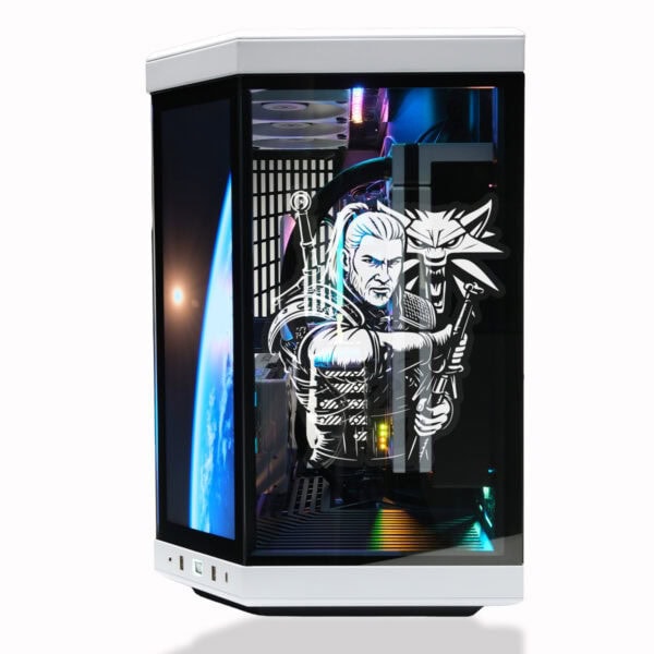 Gamer bilgisayarı, RGB aydınlatmalı iç tasarımı ve şeffaf yan paneliyle yüksek performanslı oyun bilgisayarı. Çekici oyun ve teknoloji tutkunları için ideal özellikler.