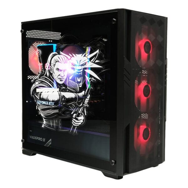 Yüksek performanslı oyun bilgisayarı, RGB aydınlatmalı soğutma fanları ve özel tasarımlı iç görünümlü kasa ile mükemmel oyun deneyimi sağlar.