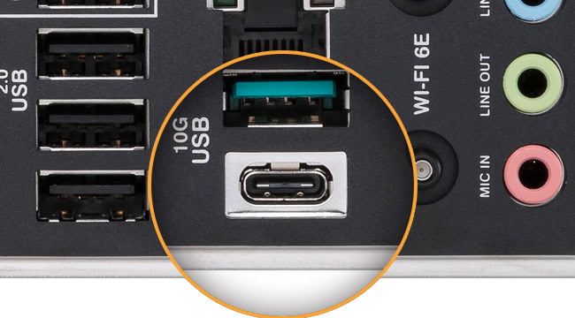 10G USB ve USB-C portu ile hızlı veri transferi ve şarj desteği sağlar. Anakart veya bilgisayar bağlantısında yüksek performanslı ve güvenilir bir USB bağlantısı arıyorsanız, bu girişler ideal.