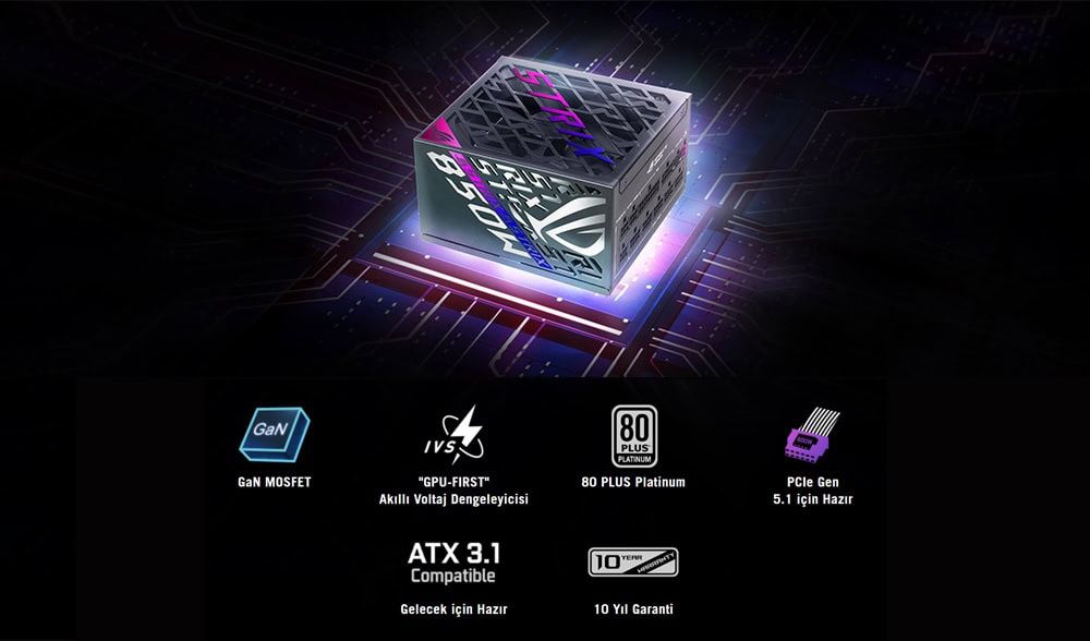 ASUS ROG Strix 850P 850W Güç Kaynağı H2
