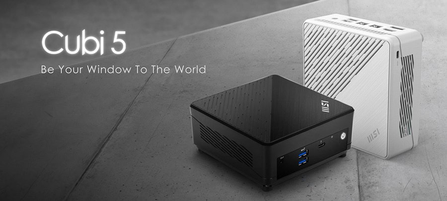 MSI CUBI 5 12M-003EU Intel Core i5-1235U 8GB 512GB SSD Windows 11 Home Siyah Mini Bilgisayar 2