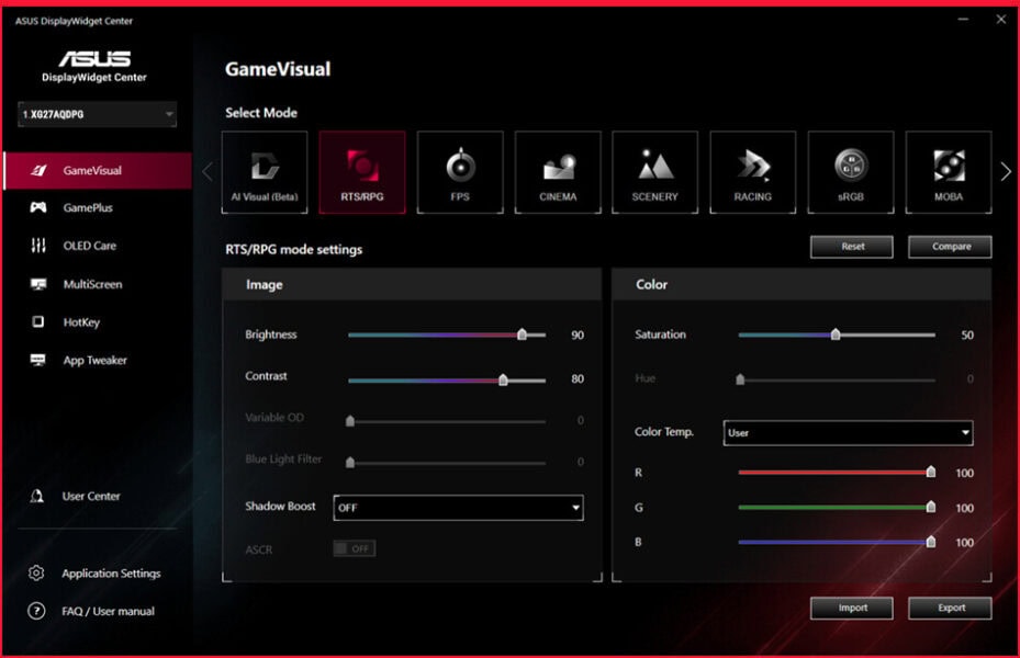 ASUS ROG Strix OLED XG27AQDPG Gaming Monitör H25