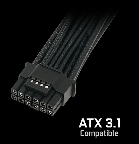 ROG Thor 1000W Platinum III Yüksek performanslı ATX 3.1 güç kaynağı kabloları, en yeni oyun ve bilgisayar bileşenleri uyumlu güç bağlantısı için ideal.