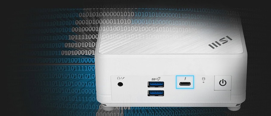 MSI CUBI 5 12M-003EU Intel Core i5-1235U 8GB 512GB SSD Windows 11 Home Siyah Mini Bilgisayar 7