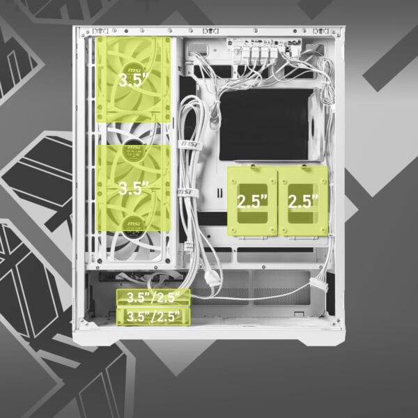 MSI MAG PANO 110R PZ WHITE Gaming Kasa H7