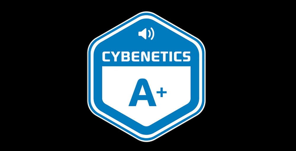 Yapay Zeka ve Cybenetics A+ kalite etiketi logosu, oyun performansı ve teknolojik gelişmeler, gaming ve dijital iyileştirme, yüksek kalite standartları, oyun deneyimi iyileştirmeleri, teknoloji markaları, yüksek performanslı gaming ürünleri.