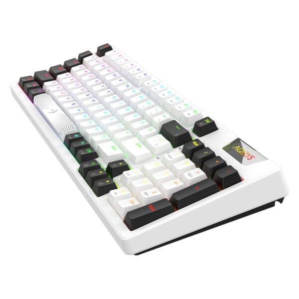 Yüksek performanslı RGB arkadan aydınlatmalı oyun klavyesi, mekanik tuşlar ve şık tasarım, oyun ve çalışma için ideal. Hızlı tepki süresi ve ayarlanabilir renk efektleri ile üstün kullanıcı deneyimi sağlar.
