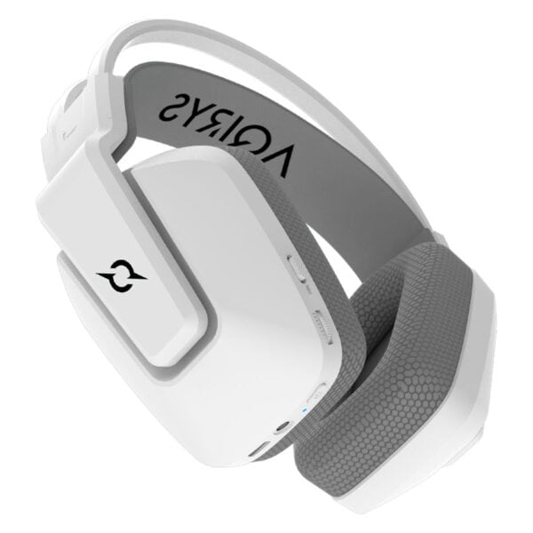 Kulaklık, oyun, VR, sanal gerçeklik, gaming, beyaz, teknolojik ekipman, yüksek ses kalitesi, oyun aksesuarı, VR headset, grafik, ergonomik tasarım, ses izolasyonu, konforlu kullanım.