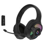 Yüksek kaliteli oyun kulaklığı ve USB sürücü ile birlikte gelen RGB ışıklı tasarım. Profesyonel oyun deneyimi için optimize edilmiş kablosuz veya kablolu kulaklık. Gaming ve e-spor için ideal.