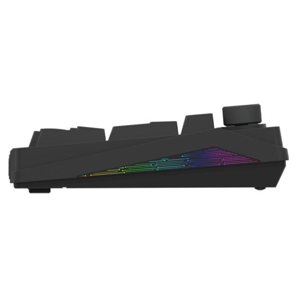 RGB aydınlatmalı oyun klavyesi, yüksek hassasiyetli mekanik tuşlar ve ergonomik tasarım ile profesyonel gamerlar için ideal. Çok renkli LED aydınlatma ile şık görünüm sağlar.