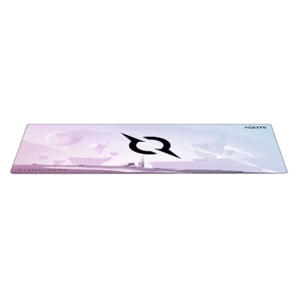 Uzay temalı gaming mouse pad, mor ve mavi tonlarda, oyuna özel tasarım, hızlı hareket ve yüksek hassasiyet sağlayan ergonomik oyun aksesuarı.