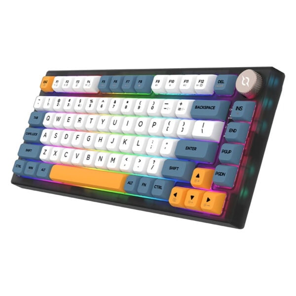Renkli RGB aydınlatmalı bilgisayar gaming klavyesi, mekanik tuşlar ve geniş fonksiyonel alanlar ile yüksek performans sağlar. Oyun ve ofis kullanımı için ideal, çok renkli ışıklandırma ve ergonomik tasarım özellikleriyle öne çıkar.