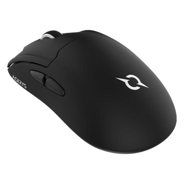 Yapay zeka tasarımı siyah oyun faresi, ergonomik ve hızlı tepki süreleriyle oyun tutkunları için ideal, RGB ışıklandırma ve rahat çift tıklama tuşları, oyuncu performansını artırmak için tasarlandı.