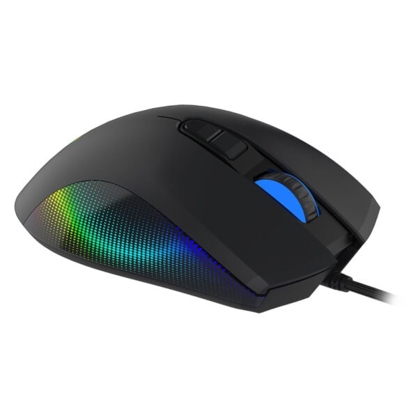 OYUO RGB Oyun Fare, Ergonomik Tasarım ve Yüksek Hassasiyetli Optik Sensör ile Gaming için İdeal, Çok Renkli Aydınlatmalı, Çift Tuş ve Ayarlanabilir DPI Özelliği.