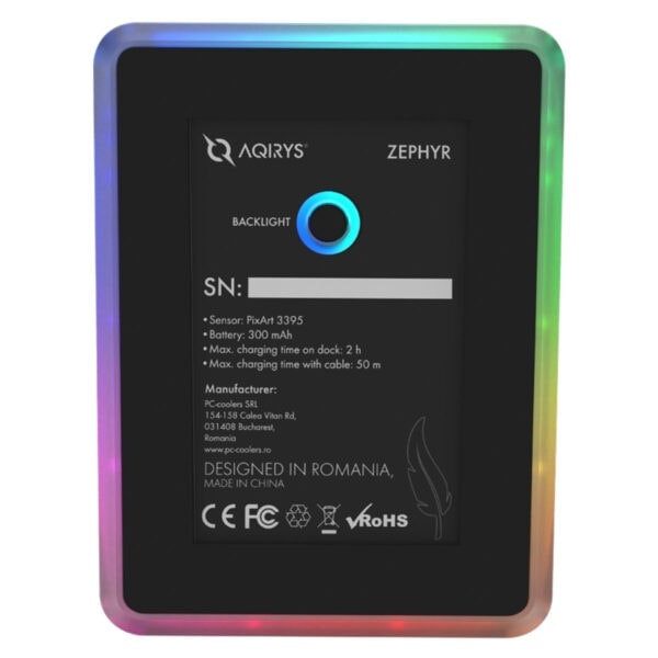 Yüksek kaliteli RGB aşırı aydınlatmalı bilgisayar soğutucu fanı, PC coolers tarafından tasarlanmış, Latin alfabesi ve teknik detaylar ile, dayanıklı yapı, enerji verimliliği ve şık tasarım özellikleriyle oyun ve bilgisayar tutkunu hedefli.