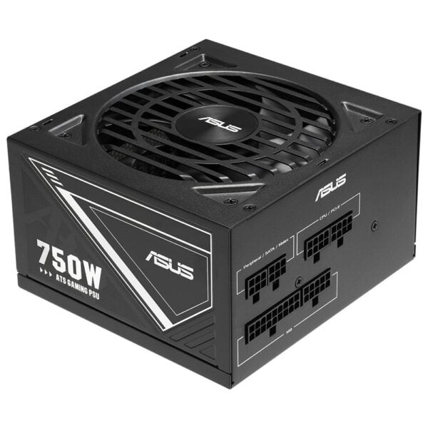 Yüksek kaliteli ASUS 750W oyun PSU güç kaynağı, dayanıklı ve güvenilir güç sağlar, gelişmiş soğutma fanı ile stabil performans, PC ve oyun sistemleri için ideal.