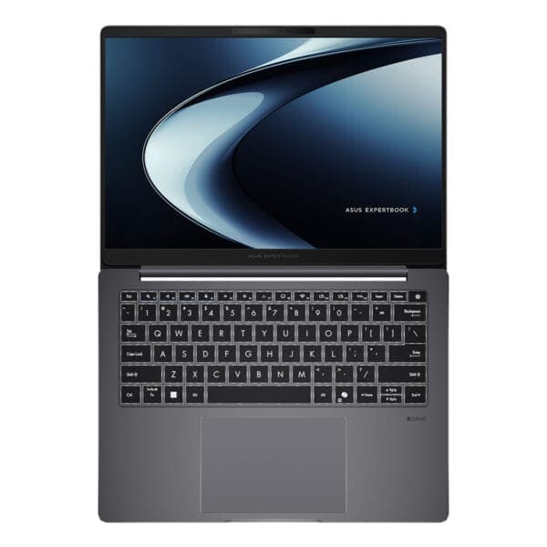 Yüksek performanslı ASUS ExpertBook dizüstü bilgisayar, ince ve şık tasarımıyla güçlü işlemci ve uzun pil ömrü sunar, profesyonel ve günlük kullanıma uygun ideal laptop.