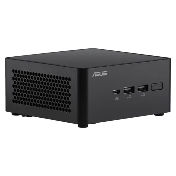 Küçük ve şık ASUS mini PC, hızlı işlemci ve çeşitli USB portlarıyla yüksek performans sağlar, oyun ve ofis kullanımı için ideal.