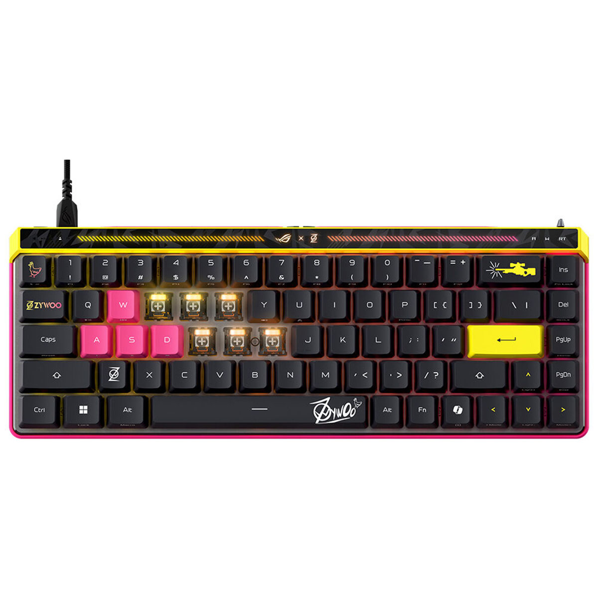 Asus Rog Falchion Ace Hfx Zywoo Edition Rog Hfx Manyetik Switch 8k Hz Hall Effect Rgb İngilizce Mekanik Gaming Klavye 1