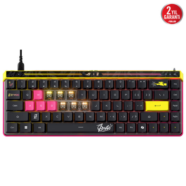 Asus Rog Falchion Ace Hfx Zywoo Edition Rog Hfx Manyetik Switch 8k Hz Hall Effect Rgb İngilizce Mekanik Gaming Klavye 2