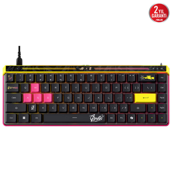 Asus Rog Falchion Ace Hfx Zywoo Edition Rog Hfx Manyetik Switch 8k Hz Hall Effect Rgb İngilizce Mekanik Gaming Klavye 6