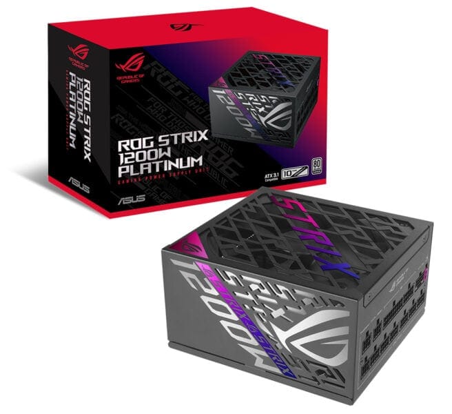 ROG STRIX 1200W Platinum Yüksek performanslı ASUS ROG STRIX 1200W Platinum güç kaynağı, oyun ve bilgisayar bileşenleri için güvenilir güç sağlayan yüksek kaliteli güç kaynağı.