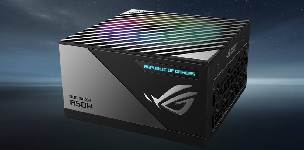 ROG LOKI SFX-L 850W Platinum Yüksek performanslı ASUS ROG güç kaynağı, 850W, oyun ve bilgisayar bileşenleri için en uygun güç kaynağı.