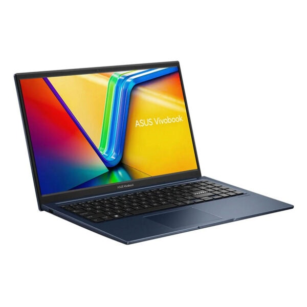 ASUS VivoBook dizüstü bilgisayar, modern ve ince tasarımıyla yüksek performanslı laptop, renkli ekran ve kullanışlı klavye ile oyun ve ofis işleri için ideal.