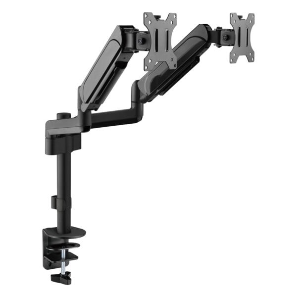 Görüntü ayarlanabilir bilgisayar monitör tutucu, çoklu ekran montajı ve ergonomik ofis ekipmanı. Masaüstü ve duvara monte edilen profesyonel monitör askısı, oyuncular ve çalışanlar için ideal.