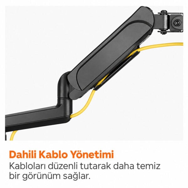 Brateck 17 32 Inç Uyumlu İki Kollu Yükseklik Ayarlı Amortisörlü Monitör Kolu (ldt48 C024) 5