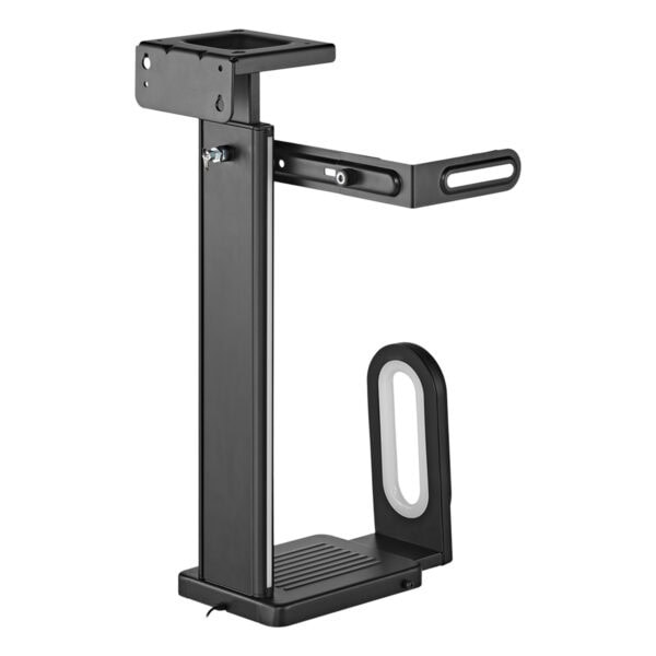Düşük profil, ayarlanabilir ve dayanıklı bilgisayar ayak standı, ergonomik tasarım ve kullanım kolaylığı ile gaming ve ofis kullanıcıları için uygun.