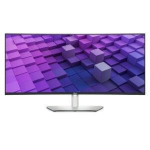 Yüksek çözünürlüklü Dell monitör, renkli 3D küp tasarımı ve geniş ekran özelliğiyle oyun ve grafik tasarım için ideal. Modern tasarımıyla ofis ve eğlence alanlarına şık bir dokunuş katar.